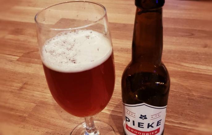 Pieke Broodbier flesje glas  Pieke Broodbier flesje glas
